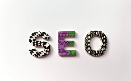 A photo of the letters SEO