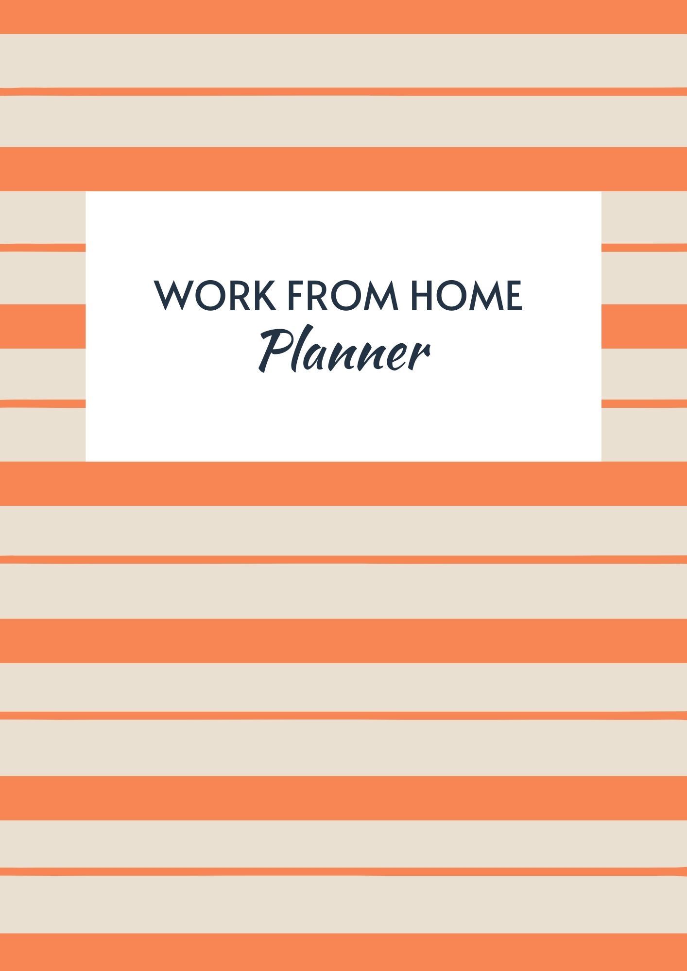 Cover of Work From Home Planner