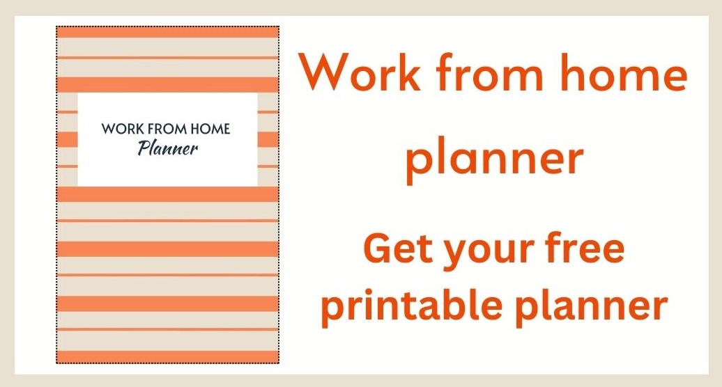 Front cover of the Work from Home Planner